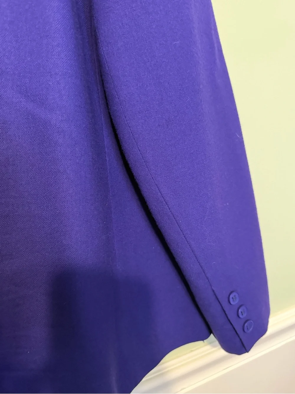 Vtg 80s/90s oversized Evan Picone Women Purple 100% Wool Blazer Sz 20W